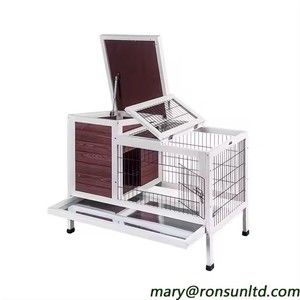 Cage à lapins empilable avec plateau, <span class=keywords><strong>enclos</strong></span> à lapins à 2 niveaux <span class=keywords><strong>pour</strong></span> l'intérieur, espace multi-niveaux <span class=keywords><strong>pour</strong></span> les excréments - Product Image 2