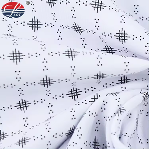 ผ้าพิมพ์ลายพื้นขาวไมโครไฟเบอร์จากใยไผ่ออร์แกนิกสำหรับตัดเย็บเสื้อผ้า - Product Image 4