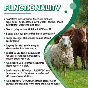 Veterinary B Ultrasound 5.7" <strong>Portable</strong> <strong>Scanning</strong> Medical Equipment Waterproof Probe for Animal Health Diagnosis Cows Pigs Sheep - Product Image 5