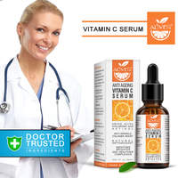 Sérum à l'acide hyaluronique à 20% ALIVER Private Label ODM/OEM, sérum anti-âge bio éclaircissant pour le visage, sérum à la vitamine C