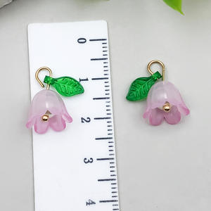 Accesorios <span class=keywords><strong>de</strong></span> Joyería DIY, Perla <span class=keywords><strong>de</strong></span> Color, Flor <span class=keywords><strong>de</strong></span> <span class=keywords><strong>Lirio</strong></span> y Orquídea, Hoja Tridimensional, para Pulseras, Llaveros, Collares, Pendientes y Colgantes - Product Image 6