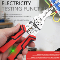 Pince multifonction spéciale électricien, personnalisable OEM, à bec effilé, pour dénuder et sertir les câbles, métrique