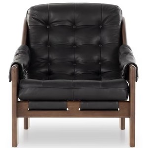 Sáng Tạo Thời Trung Cổ rắn gỗ đơn da sofa cho nhà văn phòng bar phòng khách ban công phòng ngủ phong cách Bắc Âu phòng chờ ghế - Product Image 1