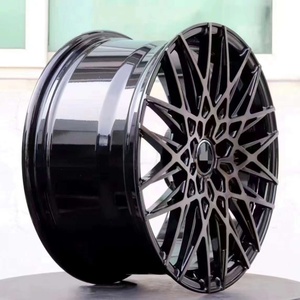 ล้อแม็กซ์ S8 ขนาด 19/20 นิ้ว รุ่น T8 สีดำเงา ขอบสีน้ำเงิน ขอบกัดลาย 20x10 ผลิตจากอะลูมิเนียมฟอร์จ PCD 5-112 สภาพใหม่ 4 ชิ้น - Product Image 3