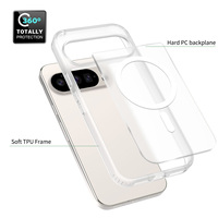 Coques de téléphone magnétiques antichoc en TPU souple et PC mat pour Google Pixel 10 Pro XL Pixel 9 8 7 6 Pro, protection intégrale, dos givré