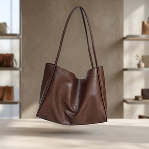 Bolso de Mano Tipo Clutch de Cuero Genuino para Mujer, con Cierre, Ligero, Impermeable, Doble Correa, Correa de Hombro Cruzada, Ideal para Viajes - Product Image 5