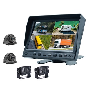 จอภาพ 7 นิ้ว 1080P AHD ระบบ DVR สำหรับรถบ้าน รถบรรทุก รถพ่วง กล้องมองหลัง มองหน้า มองข้าง จอแสดงผลแบบแบ่ง <span class=keywords><strong>4</strong></span> ส่วน กล้องติดรถยนต์ <span class=keywords><strong>4</strong></span> ตัว กันน้ำ - Product Image 1