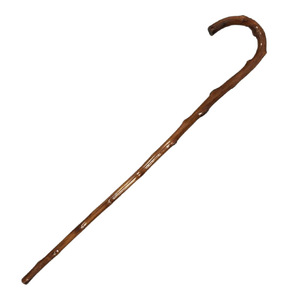 Bâton de randonnée en bois massif de 88 cm avec poignée antidérapante pour la marche en plein air - Product Image 1