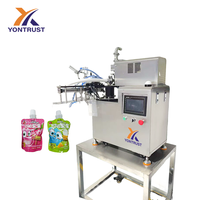 Machine de remplissage et de scellage automatique rotative de bureau pour détergent à lessive, shampoing, gelée, lait, avec système d'auto-amorçage