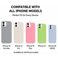 Coques de téléphone portable antichoc en TPU mat couleur bonbon, fluorescentes originales effet gelée pour 16 Pro Max 15 14 13 17