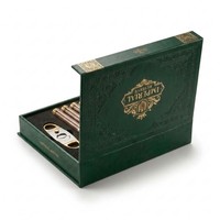 Boîtes d'emballage de luxe personnalisées à fermeture magnétique rigide, avec dorure à chaud, revêtement UV, doublure en éponge, en papier écologique pour cigares
