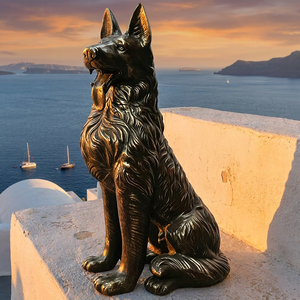Statuette <span class=keywords><strong>de</strong></span> <span class=keywords><strong>moine</strong></span> contemplatif en bronze - Statue d'art religieux personnalisable avec finition polie et moulage 3D - Product Image 5