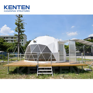 KENTEN Tente à dôme géodésique <span class=keywords><strong>de</strong></span> luxe pour hôtel <span class=keywords><strong>de</strong></span> villégiature Tente d'hiver pour l'extérieur Tentes <span class=keywords><strong>de</strong></span> camping d'extérieur imperméables et résistantes avec cuisinière - Product Image 2