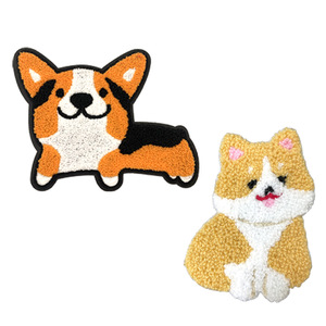 新しい漫画の動物装飾ダックスフント服ステッカータオル刺<span class=keywords><strong>Embroidery</strong></span> - Product Image 3