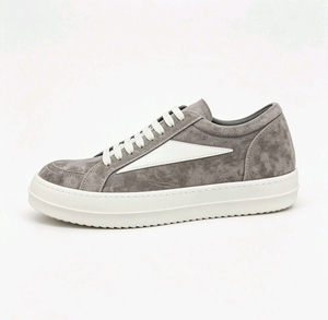 Zapatos Casuales <span class=keywords><strong>de</strong></span> Diseñador para Hombre, Zapatos <span class=keywords><strong>de</strong></span> Skateboard Transpirables <span class=keywords><strong>de</strong></span> <span class=keywords><strong>Cuero</strong></span> Genuino <span class=keywords><strong>de</strong></span> Alta Calidad, con Malla Ligera, Suela Gruesa y Cordones - Product Image 1