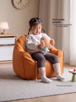 Cremefarbenes Lazy Sofa im Petite Instagram-Stil, Gemütliches Bodensofa für Kleine Wohnzimmer, Balkon, Leseecke, Großhandel SF298