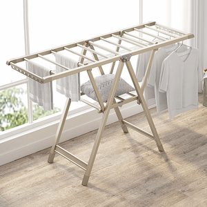 Séchoir à linge pliable en aluminium <span class=keywords><strong>et</strong></span> roues Séchoir à linge pliable - Product Image 1