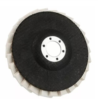 Disque à lamelles de polissage en feutre de laine de 125mm pour meuleuse d'angle Tampon de meule de polissage de pierre en métal 115mm Finition de surface de 4.5 pouces