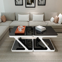Table d'appoint de meubles de chambre en acier inoxydable petite table d'angle blanche pour meubles de salon