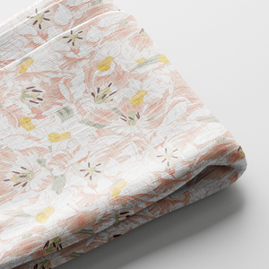 Tela personalizable de lino y algodón mezclados, con rayas brillantes y lunares, con protección UV, para ropa y tapicería de sofás. - Product Image 4