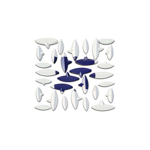 Ensemble de décoration murale minimaliste moderne en acier inoxydable, formes géométriques abstraites irrégulières, lot multi-pièces pour bureau et maison - Product Image 5