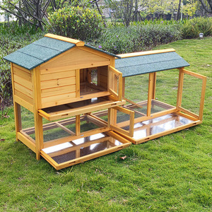 Dayanıklı Dış Mekan Barınağı Sağlam Ahşap Yapı Hava Koşullarına Dayanıklı Dış Mekan Kullanımı Tavşan Kulübesi ve Tavuk Kafesi - Product Image 4