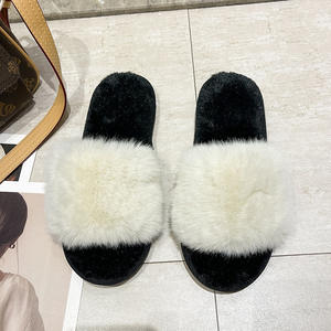 Pantuflas para Mujer al por Mayor con Suela de TPR de Nueva Tecnología, Forro de Pelo de Conejo, Pantuflas de Masaje, Éxito de Ventas de Fábrica - Product Image 5