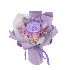 Venta al por mayor personalizada Hortensia Natural Real pequeño girasol preservado para siempre flor eterna ramo de rosas para regalo de Graduación - Product Image 2