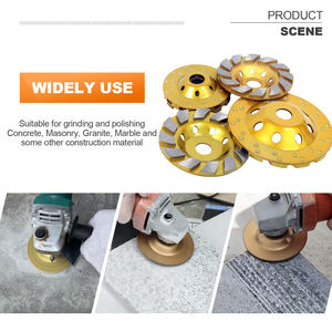 SEMINE usine OEM 125mm 5 pouces diamant tasse meule meule avec forme de dent irrégulière pour béton pierre granit - Product Image 5