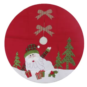 Nouveau design — jupe pour arbre de noël, 36 pouces, couture, décoration d'arbre de noël, vente en gros, à la mode