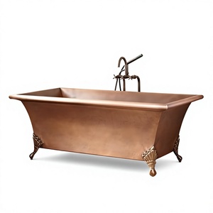 Hammered <b>Slipper</b> Antique Copper Claw Foot Bathtub - Product Image 1