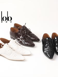 Tendencias de Moda de Alta Gama Primavera 2026, <span class=keywords><strong>Zapatos</strong></span> de Mujer de Piel Vacuna con Cordones, Antideslizantes, Transpirables, de Cuero Genuino - Product Image 2