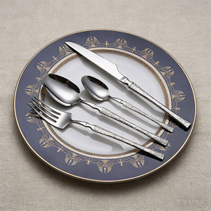 Stainless steel knife fork spoon five piece set waist Western tableware steak knife fork pasta fork dessert spoon cutlery set - Product Image 4