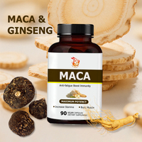 Capsules Énergisantes Personnalisées pour Adultes à Base de Maca et de Ginseng – Mélange Herbal pour Augmenter l'Énergie et la Force
