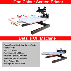 <span class=keywords><strong>Presse</strong></span> manuelle à main couleur unique Imprimante de sérigraphie 1 station <span class=keywords><strong>Presse</strong></span> de sérigraphie - Product Image 2