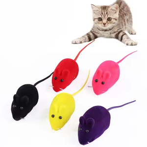 Vente en gros d'usine, couleur facultative, jouet sonore en peluche super doux de 13 cm avec doublure en maille, emballage en sac OPP pour jouets pour chats - Product Image 6