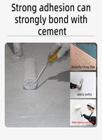 Revêtement imperméabilisant à base de béton modifié au ciment polymère JS, fourniture directe d'usine, peinture imperméabilisante