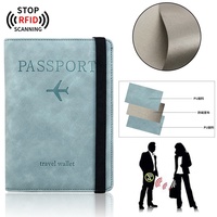 Tas perlengkapan mandi mini kulit tali leher kustom organizer untuk koin rfid pemegang paspor dompet tas perjalanan kecil