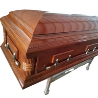 Ataúd Personalizable de Madera Maciza de Palisandro para Adultos, Estilo Europeo, Biodegradable y Ecológico, Capacidad de 220 Pulgadas Cúbicas, 1 Año de Garantía