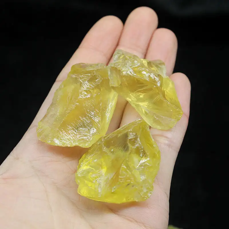 Vente de gros Cristaux de guérison Pierres brutes Citron clair Citrine Pierres précieuses naturelles Pierre de cristal