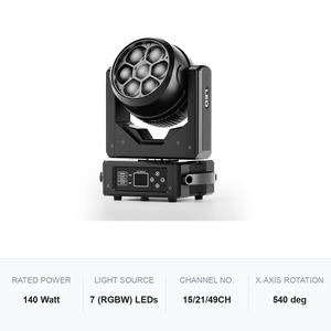 ไฟหัวขยับ LED 140W RGBW ซูม 4.5-45 องศา สำหรับงานเวที - Product Image 5