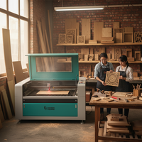 Nouvelle machine de découpe et de gravure au laser CO2 numérique automatique pour papier, MDF, plastique, caoutchouc, acrylique, cuir - Facile à utiliser