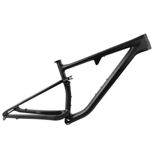 Cuadro de bicicleta de montaña con suspensión completa 29ER T1100 Boost Thru Axle 148*12 Cuadro de fibra de carbono UD BSA XC viaje 100MM cuadro de carbono MTB