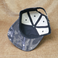 Casquette à visière plate personnalisée avec lettres de marque brodées en 3D, casquette snapback à 5 panneaux réglable