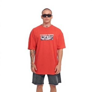 T-shirts amples et légers 100 % coton pour hommes, personnalisables avec logo imprimé, manches courtes, couleur unie, respirants, vente en gros - Product Image 1
