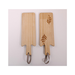 Planche à découper et à servir hexagonale en bois d'acacia de haute qualité, motif européen, pour souvenir, cadeau, <span class=keywords><strong>décoration</strong></span> de cuisine - Product Image 2
