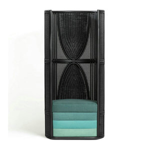 <span class=keywords><strong>Fauteuil</strong></span> d'hôtel simple et compact en <span class=keywords><strong>rotin</strong></span> tressé sculpté à la main, style anglais, à dossier haut, pour intérieur et extérieur - Product Image 3