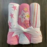 Lot de 3 serviettes de bain carrées pour bébé, super douces, en coton écologique, à capuche, motif dessin animé, 76x76 cm, pour la maison