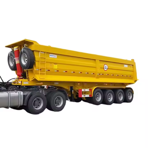 Semi-remorque benne basculante en acier robuste en forme de U à prix compétitifs, capacité supérieure à 30 000 kg - Product Image 6