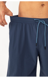 Pantalones cortos deportivos casuales de verano LULU Fashion, transpirables, sueltos, elásticos, color limón y negro para hombre - Product Image 5